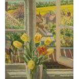 Lizzie Hogarth (1878-1971) Buttercup Field, 1946 signed (lower right), inscribed with the title,