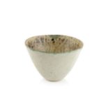 Betty Blandino (1927-2011) Bowl with dripped glaze impressed potter's seal 13cm high, 19cm
