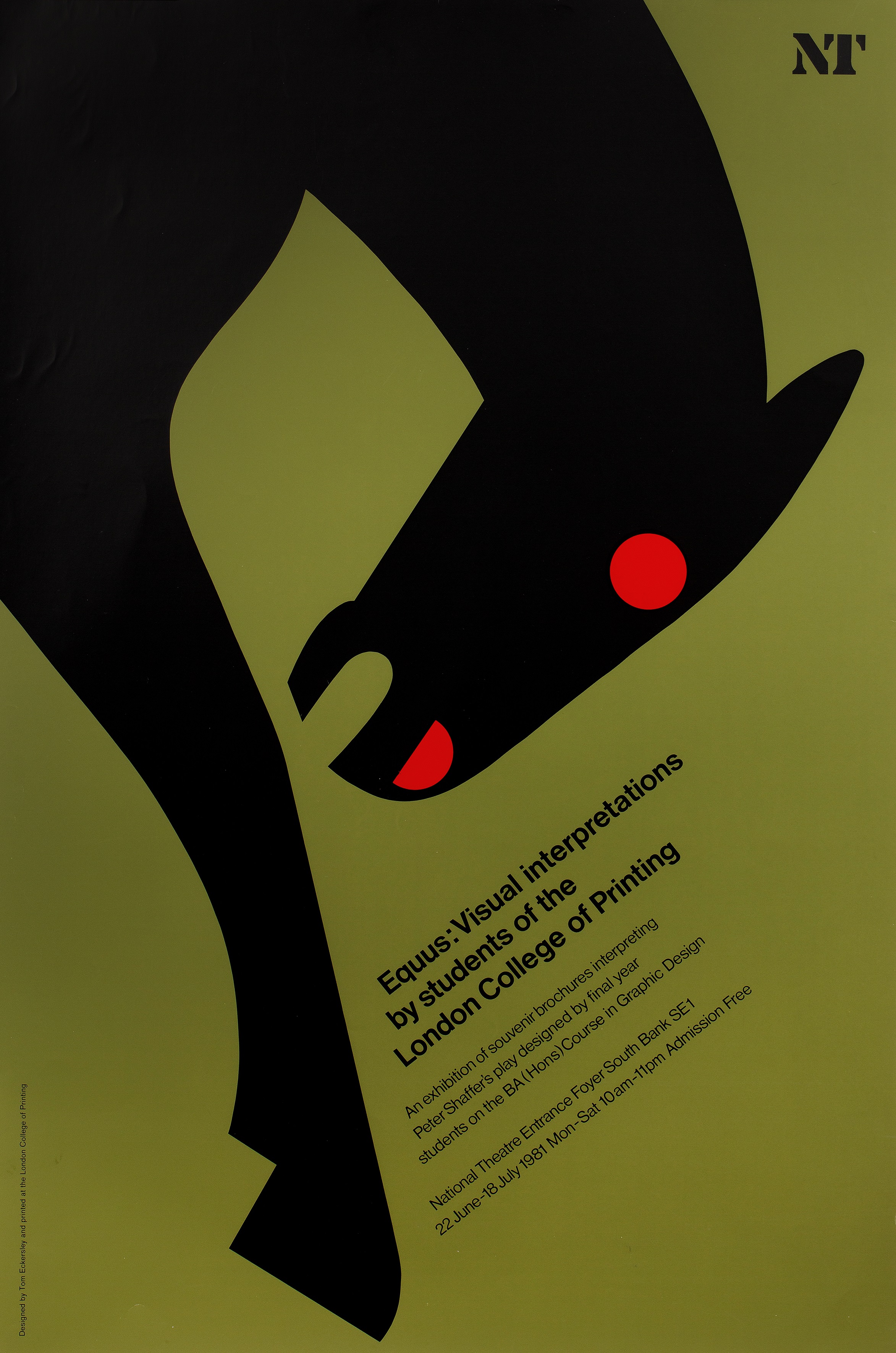 Tom Eckersley (1914-1997) Four lithograph posters: Equus, at the London College of Printing, 76 x - Bild 4 aus 4