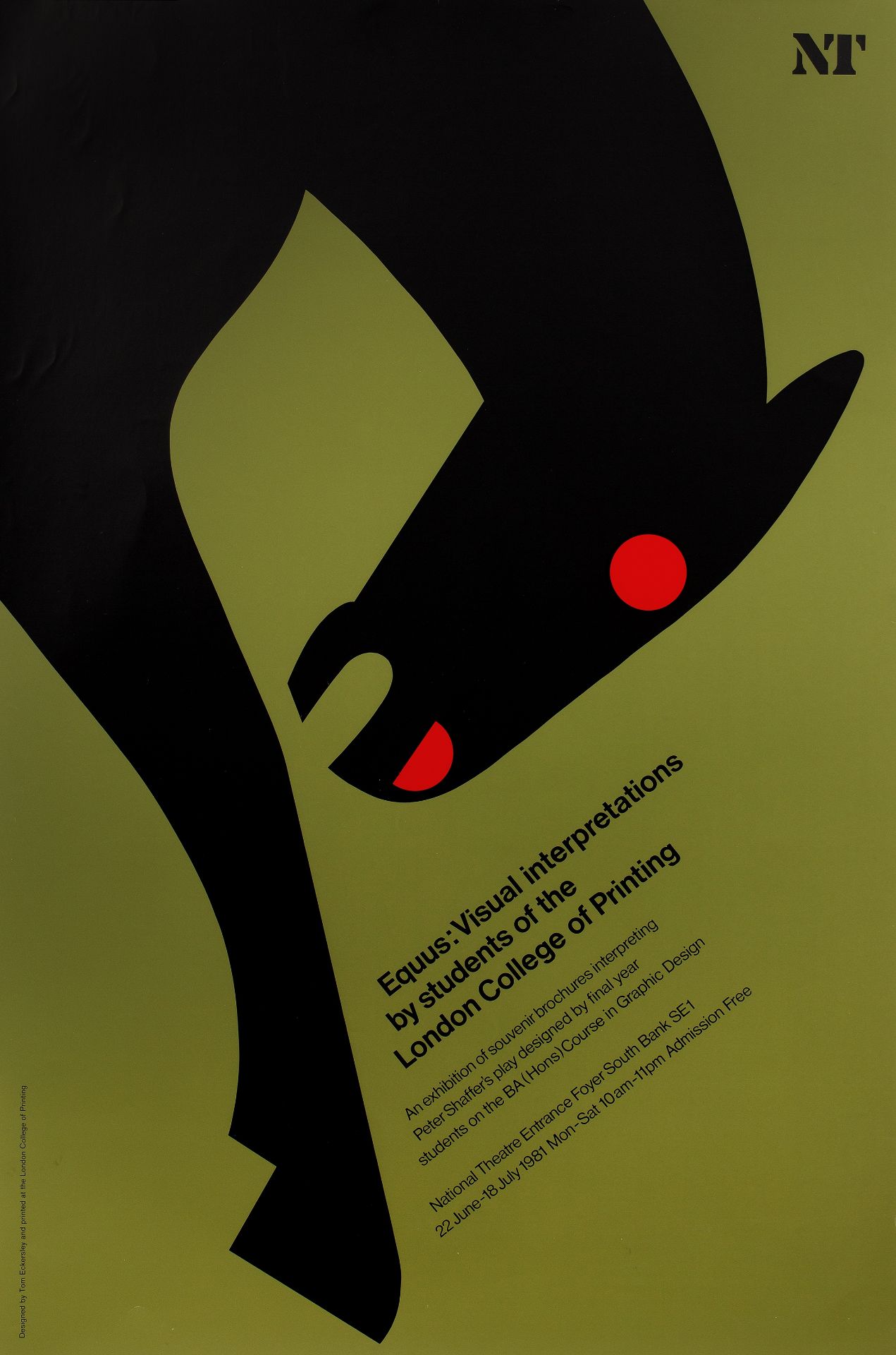 Tom Eckersley (1914-1997) Four lithograph posters: Equus, at the London College of Printing, 76 x - Image 4 of 4