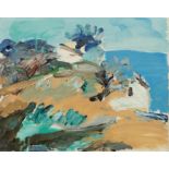 Saverio Barbaro (1924-2020) The Surrounding of Cannes, 1965 signed and titled (to reverse) oil on