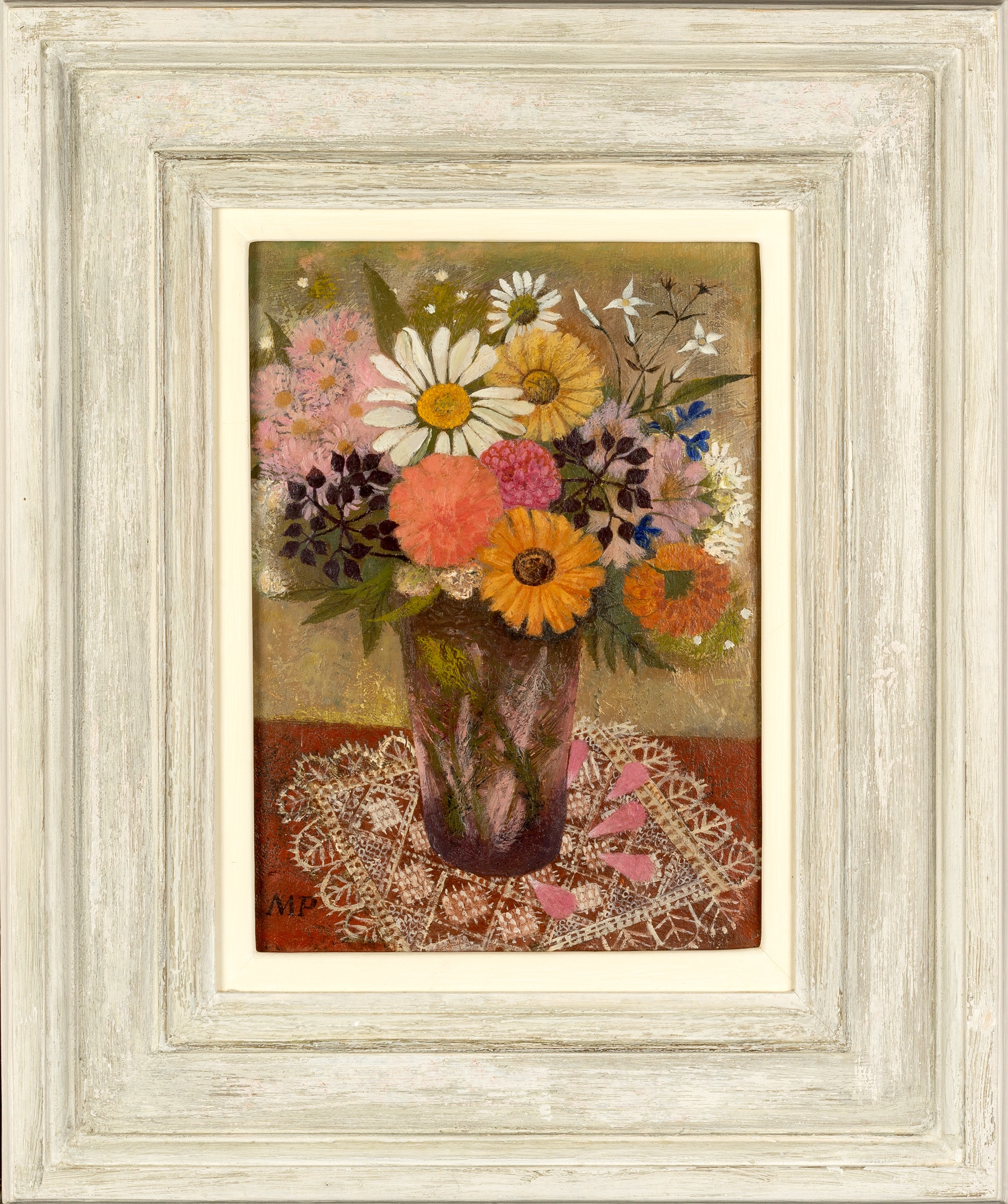 Margaret Pullee (1910-2003) A Mixed Bunch signed with initials (lower left) oil on board 28.5 x 20. - Image 2 of 3