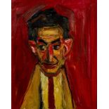 Michael Fussell (1927-1974) Portrait of a Man oil on canvas 49 x 29cm.