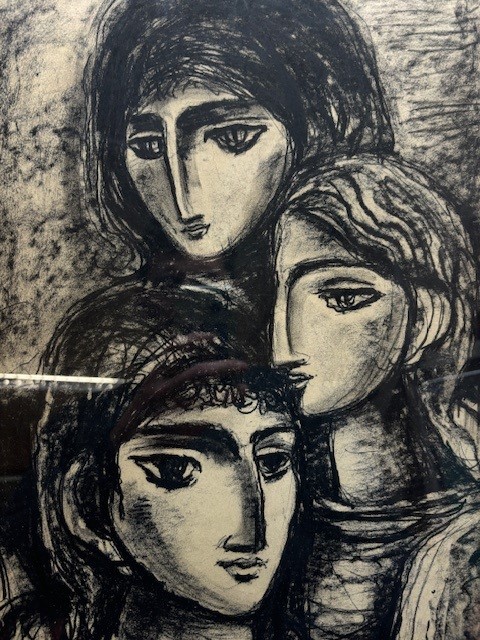 John Christoforou (1921-2014) Three Female Heads signed (upper right) charcoal on paper 51 x 36cm. - Image 6 of 8