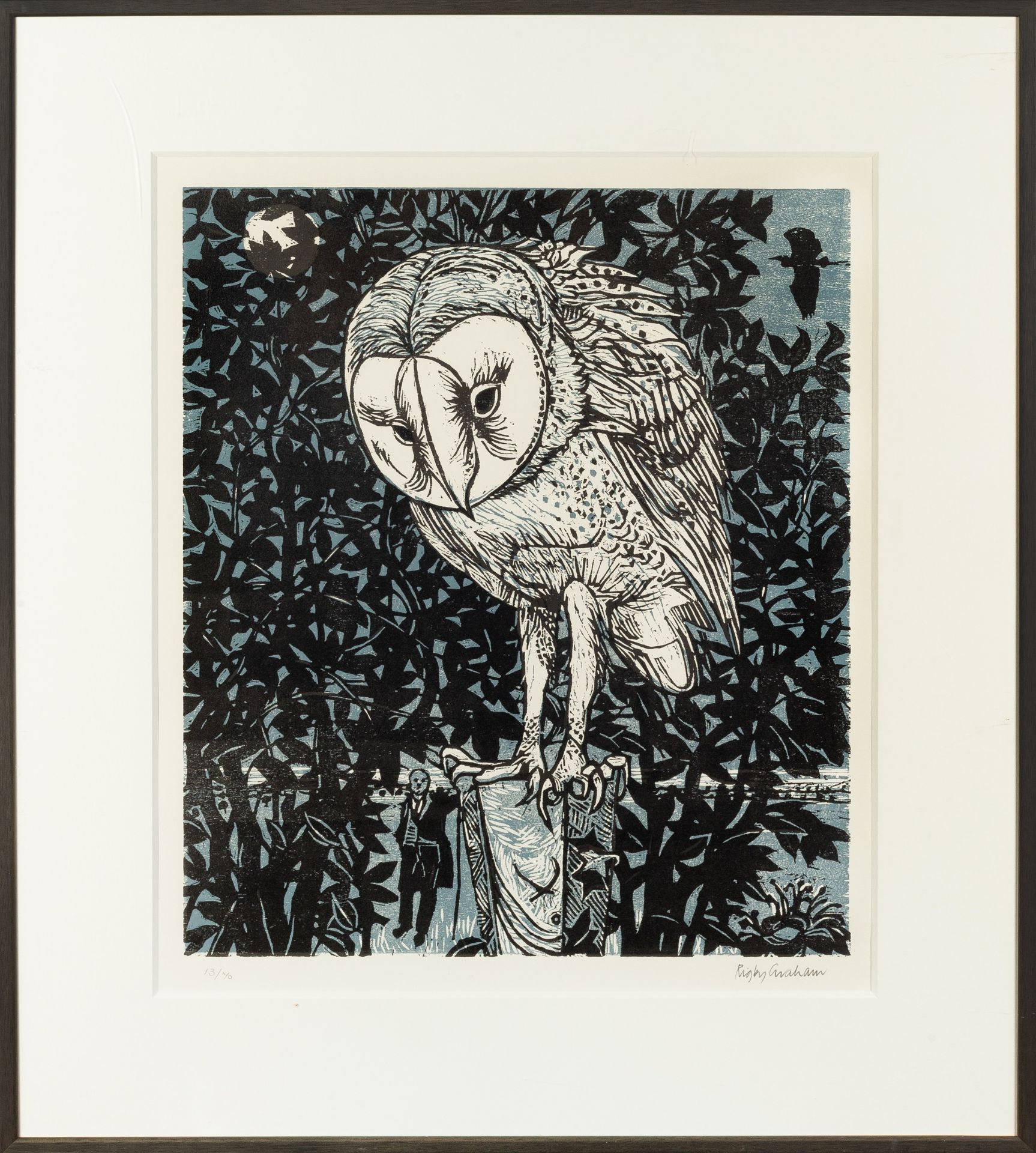 Rigby Graham (1931-2015) Fred, Clare and the Heron, 1992 13/70, signed and numbered in pencil (in - Bild 2 aus 3