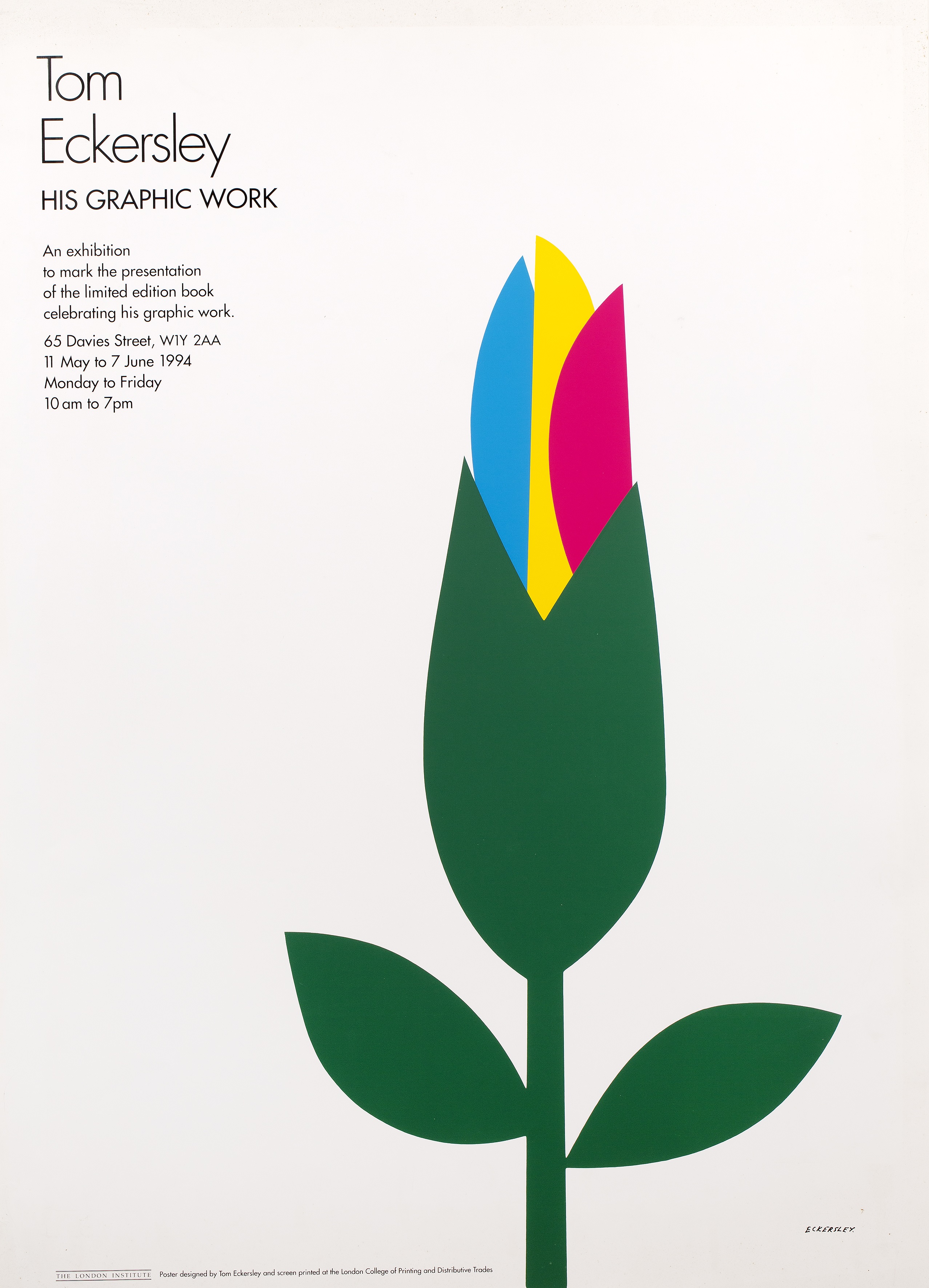 Tom Eckersley (1914-1997) His Graphic Work two lithograph posters designed for the London