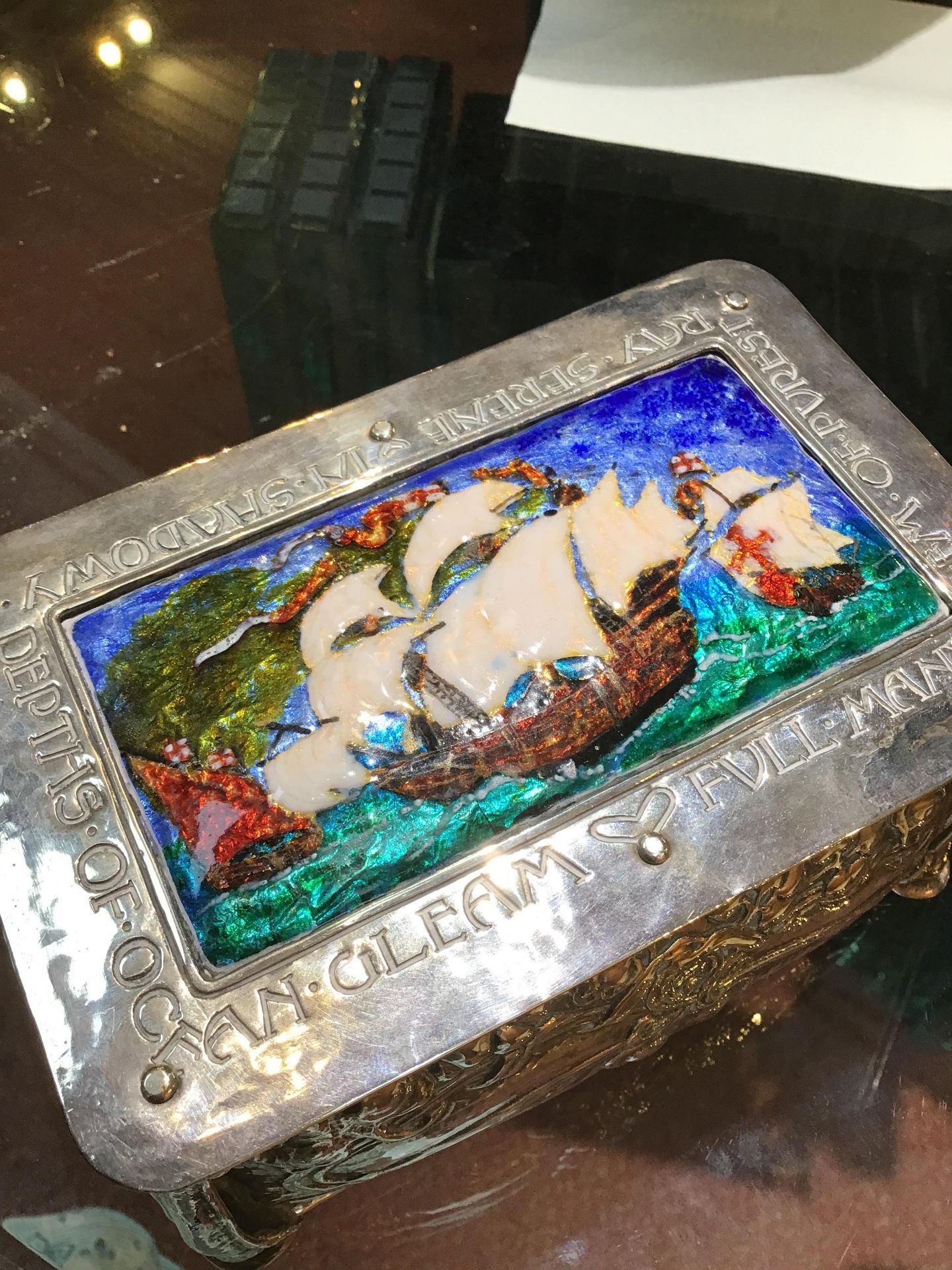 Omar Ramsden (1873-1939) and Alwyn Carr (1872-1940) An Arts & Crafts silver and enamel box, 1902 the - Bild 16 aus 18