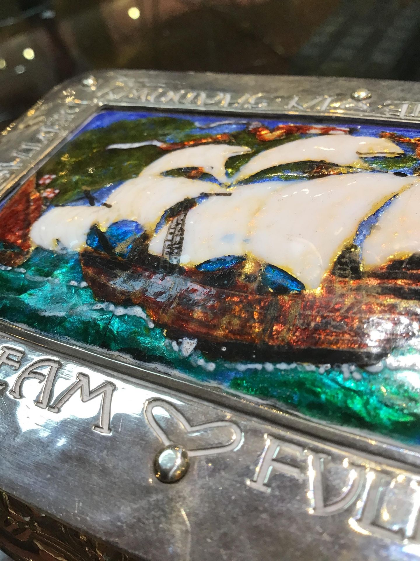 Omar Ramsden (1873-1939) and Alwyn Carr (1872-1940) An Arts & Crafts silver and enamel box, 1902 the - Bild 14 aus 18