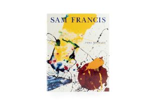 Sam Francis (1923-1994) Hardback book by Yves Michaud with a lithograph by the artist inset 30 x