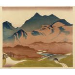 Ian Cheyne (1895-1955) Glen Sligachan - 5 signed and titled in pencil (in the margin) woodcut 25.5 x