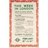 Barnett Freedman (1901-1958) This Week in London, 1935 London Transport Poster printed at the