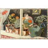 John Northcote Nash (1893-1977) Window Plants, circa 1945 from the series School Prints lithograph