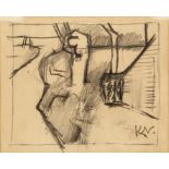 Keith Vaughan (1912-1977) Garden Study II signed with studio stamp (lower right) pencil on paper