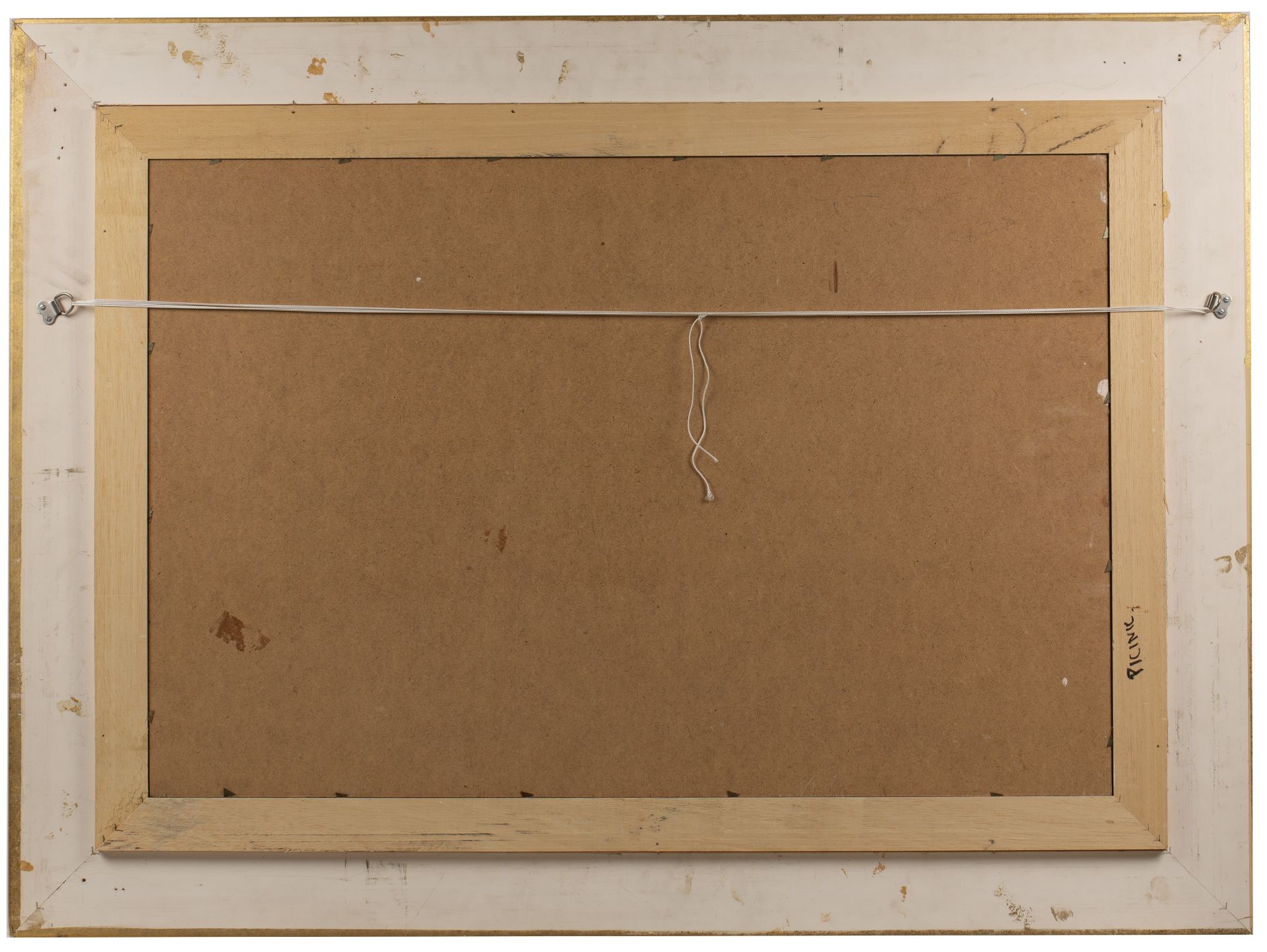 Roy Petley (b.1951) Picnic signed (lower left) oil on board 59 x 69cm. - Bild 3 aus 3