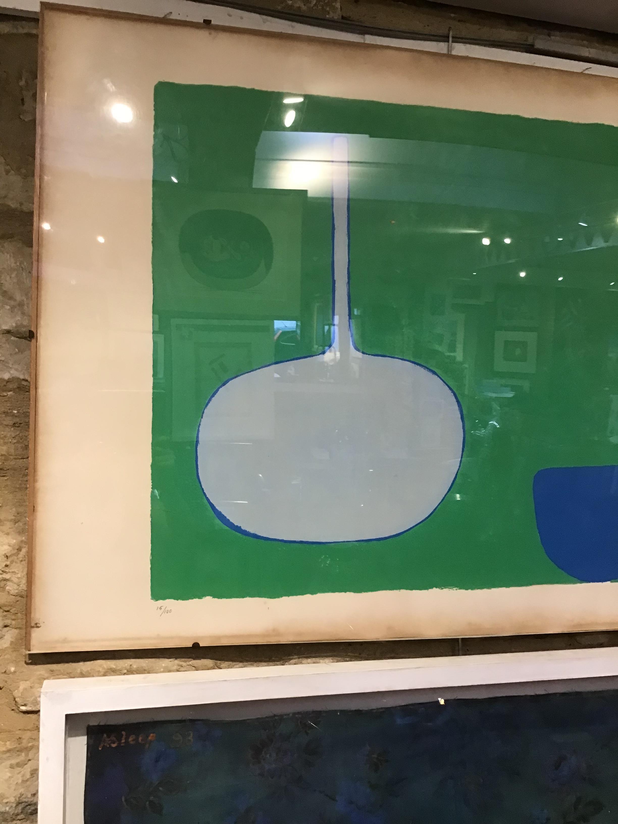 William Scott (1913-1989) Bottle and Bowl, Blues on Green, 1970 15/100, signed, dated, and - Image 12 of 13