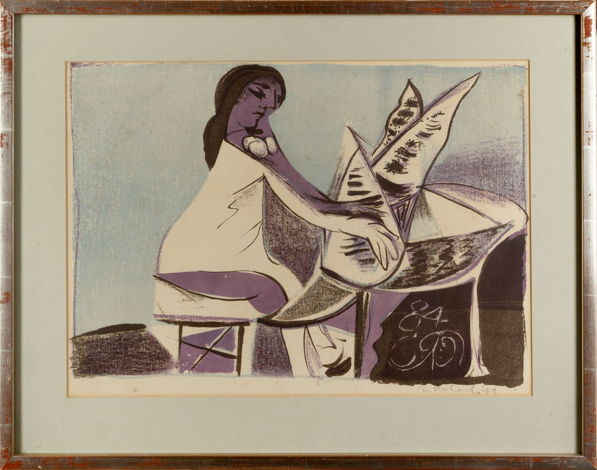 Ceri Richards (1903-1971) The Pianist, 1949 signed and dated in pencil (in the margin) lithograph 36 - Bild 2 aus 3