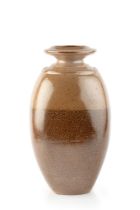Richard Batterham (1936-2021) Vase stoneware, with two-tone salt glaze 34cm high.