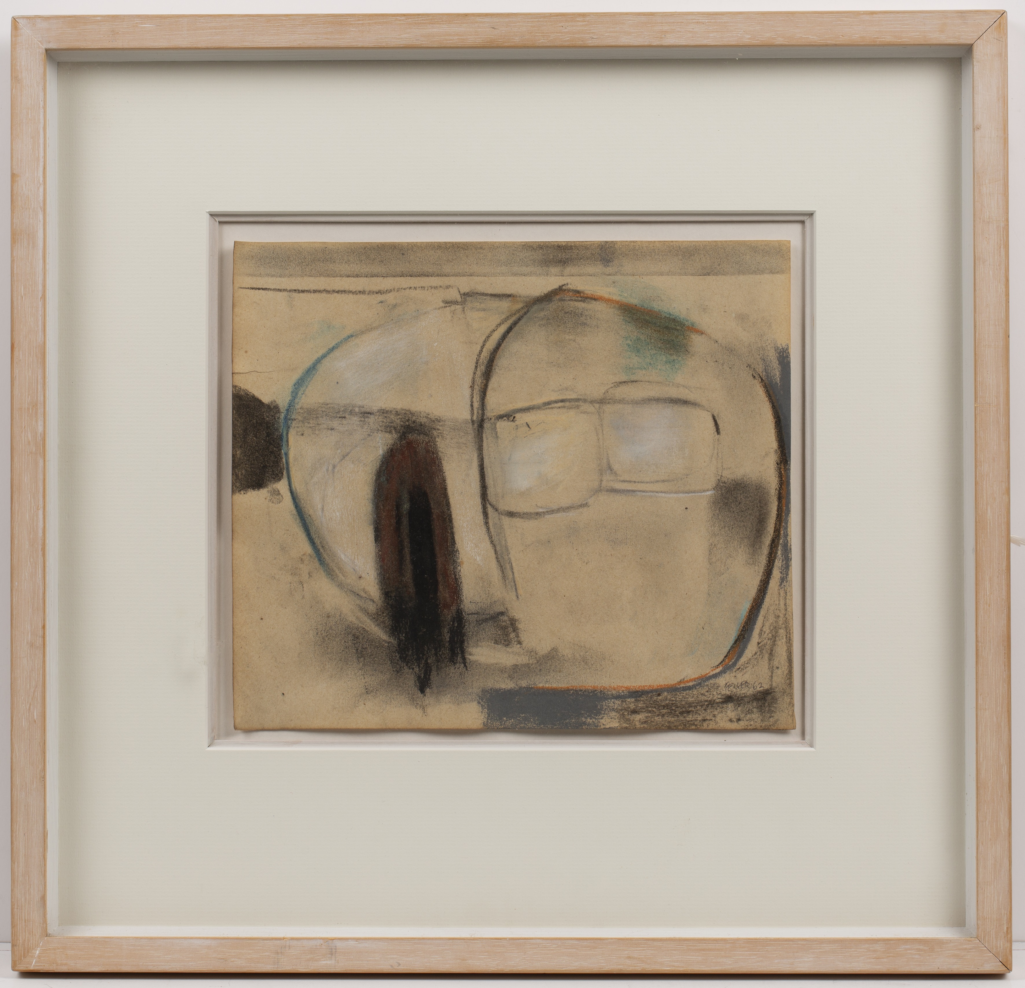 Paul Feiler (1918-2013) Untitled, 1962 signed and dated (lower right) pastel on paper 24 x 27cm. - Image 2 of 3