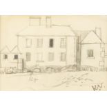 Keith Vaughan (1912-1977) Study for The Farm, Bute signed with studio stamp (lower right) pencil