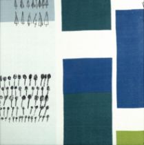 Lucienne Day (1917-2010) for Heals Plantation, designed in 1958 two screen printed cotton textiles