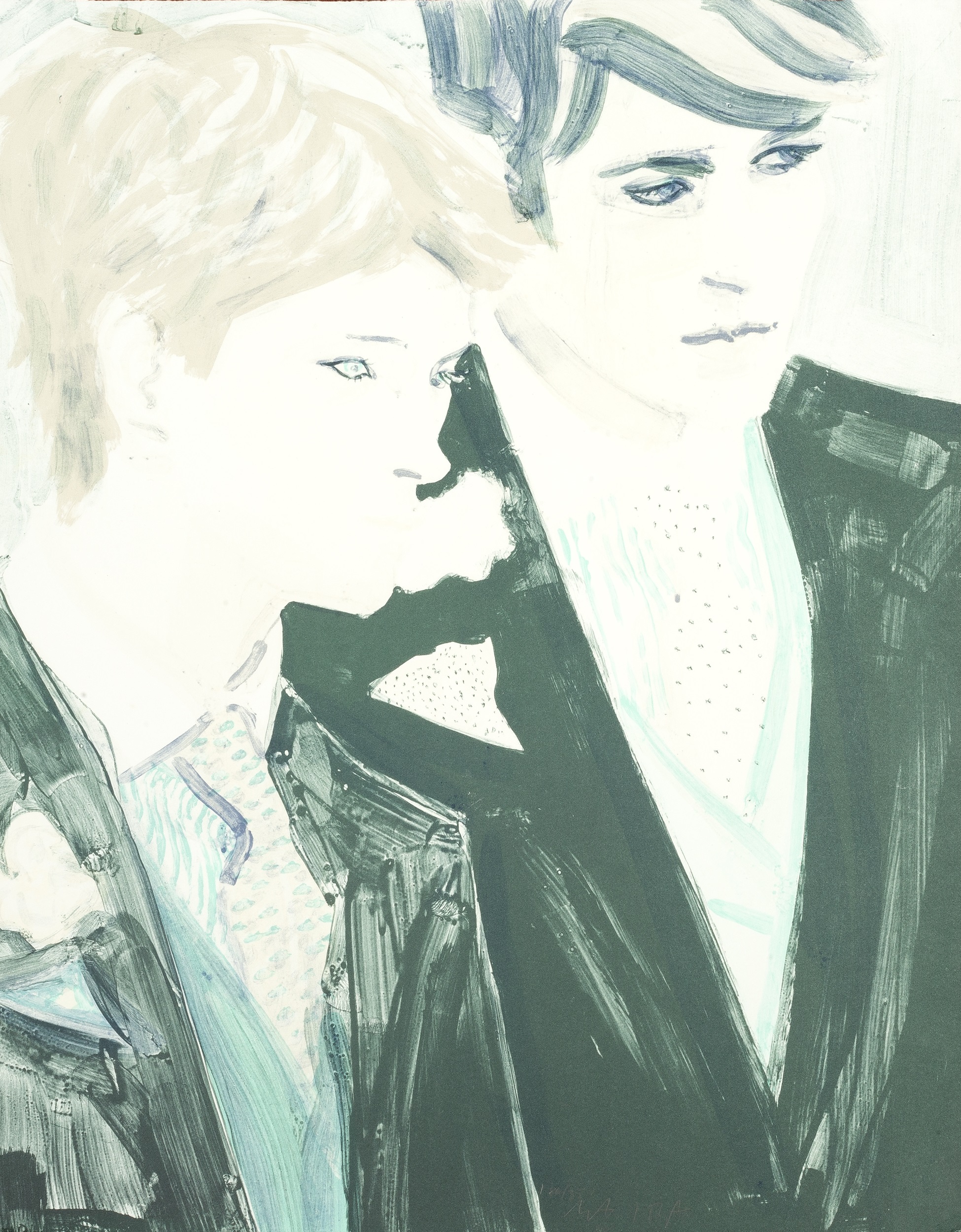 Elizabeth Peyton (b.1965) Prince William and Prince Harry, 2000 signed and numbered in pencil (