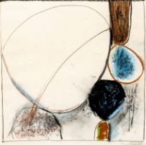 Paul Feiler (1918-2013) Dissected Oval, 1963 signed and dated (lower right) pastel on paper 30 x