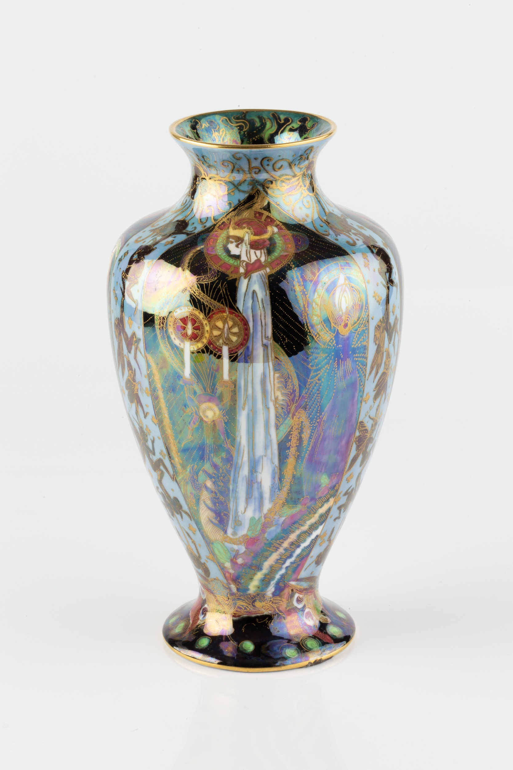 Daisy Makeig-Jones (1881-1945) for Wedgwood Fairyland lustre vase, circa 1925 candlemas pattern - Image 3 of 4