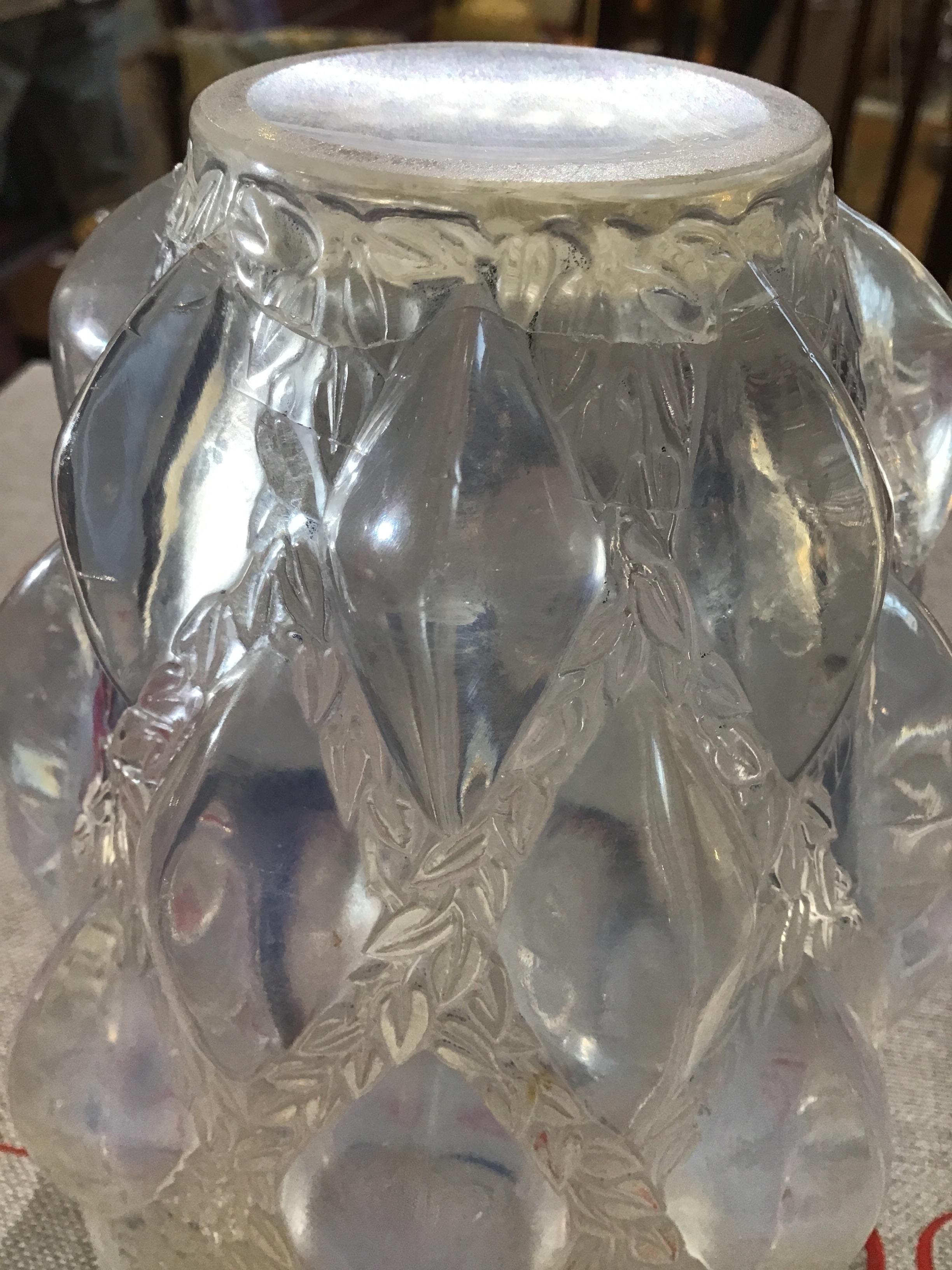 René Lalique (French 1860-1945) Rampillon glass vase, designed 1927 etched 'R Lalique France' 13cm - Bild 7 aus 17