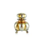 Attributed to Frederick Carder (1863-1963) for Steuben Glass Works Perfume bottle and stopper