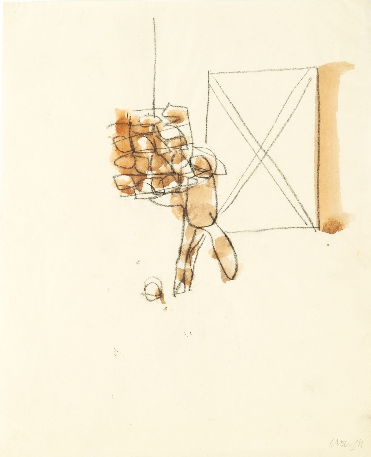 Prunella Clough (1919-1999) Men at Work, circa 1960 a set of four drawing each signed in pencil ( - Bild 3 aus 4