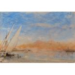 Albert Goodwin (1845-1932) Vesuvius signed and titled (lower) watercolour 25.5 x 36cm.