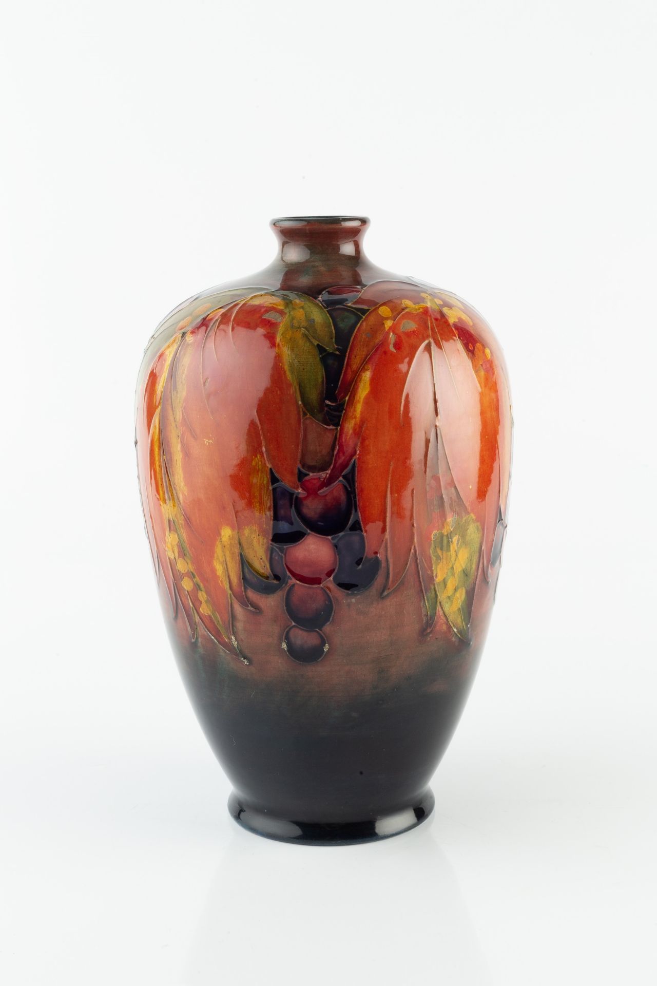 William Moorcroft (1872-1945) Vase leaf and berry pattern signed and with impressed marks 25cm high. - Bild 2 aus 3