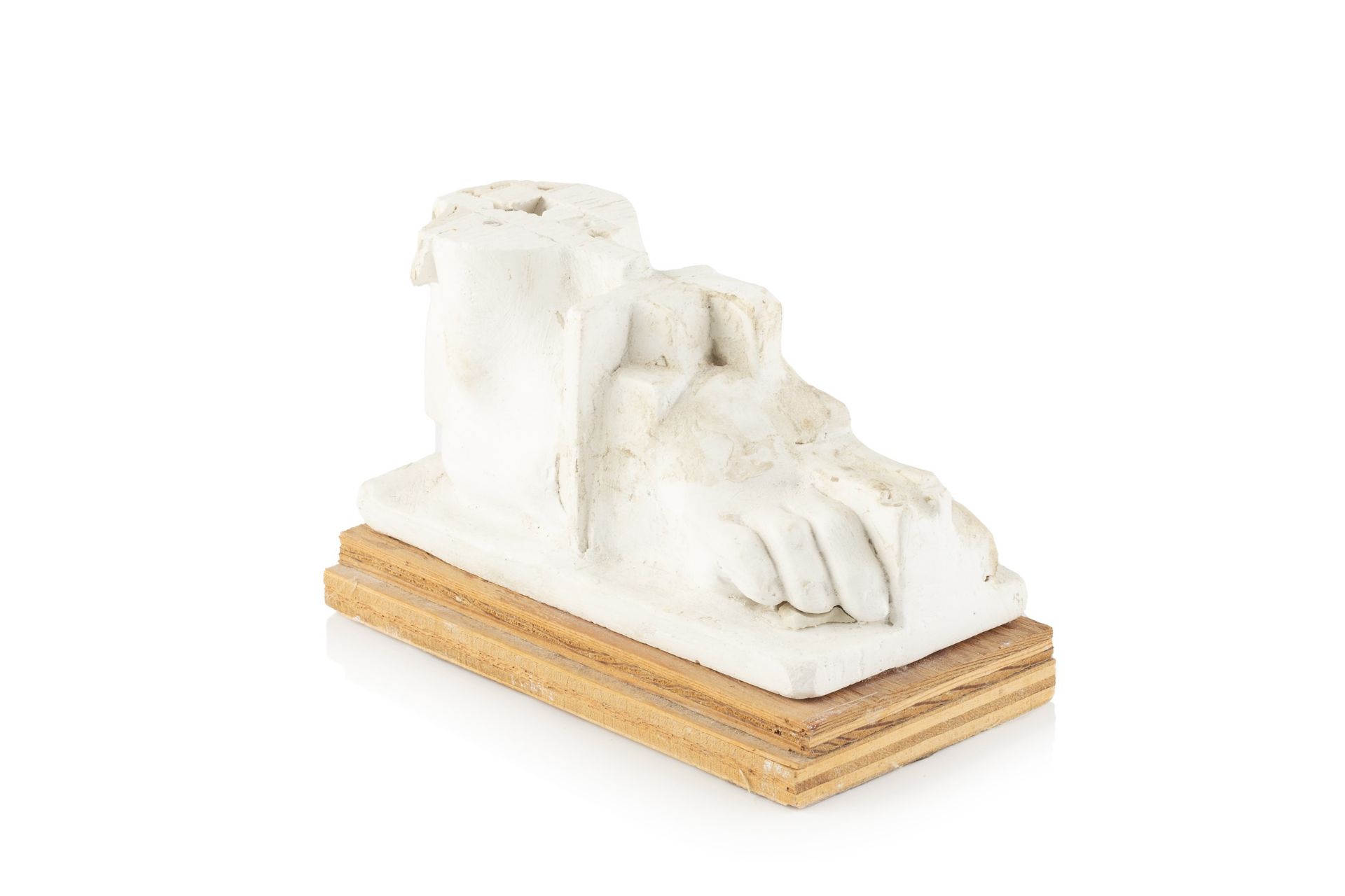 Eduardo Paolozzi (1924-2005) Untitled (foot) stamped signature plaster 10cm high, 14cm wide.