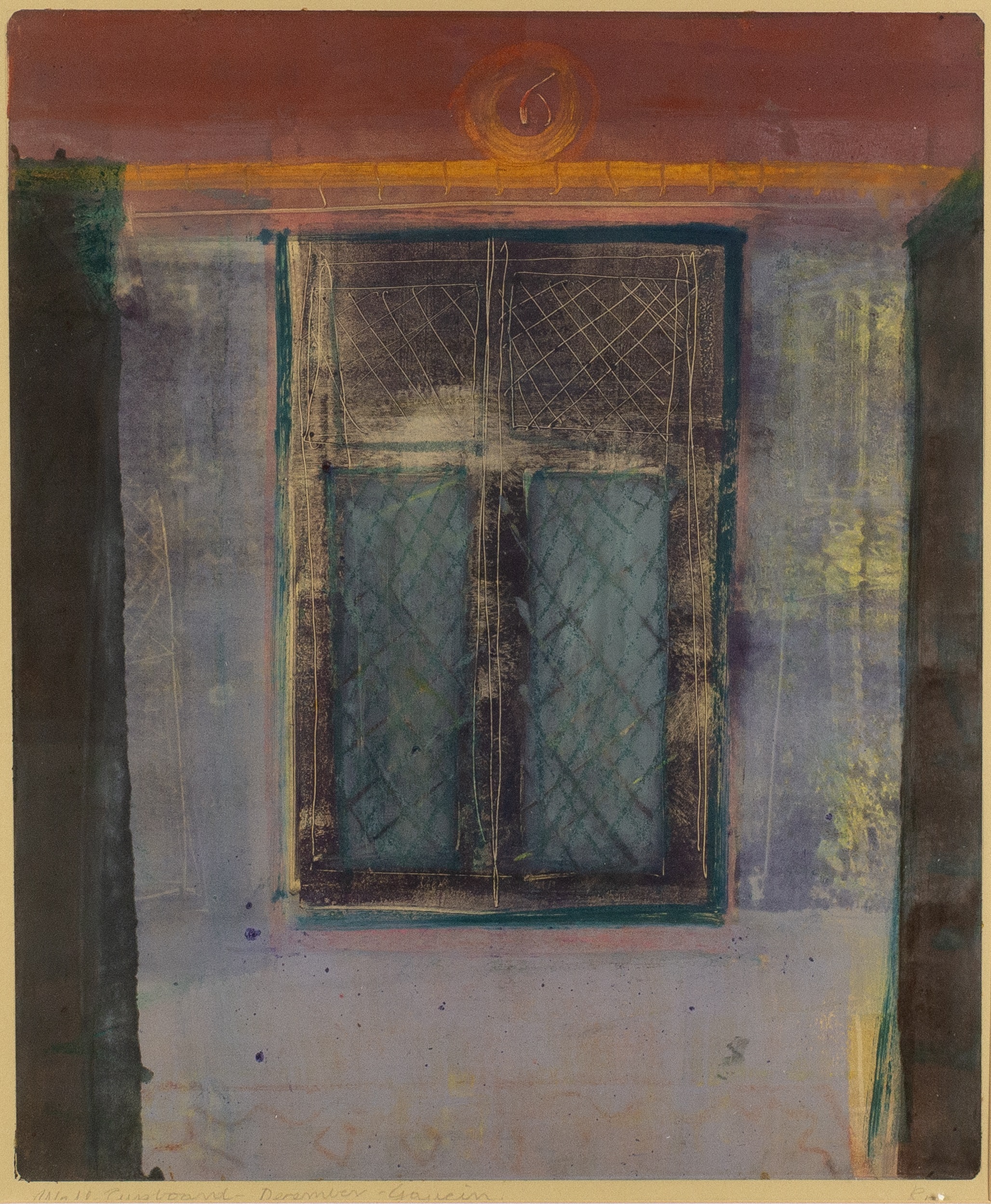 Barbara Rae (b.1943) Wall Cupboard, December, Gaucin signed and titled in pencil (in the margin)