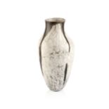 David Roberts (b.1947) Vase raku impressed potter's seal 38cm high. The condition is good bar some