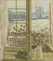 John Northcote Nash (1893-1977) A Window in Bucks signed (in the print) colour print 54 x 45cm.