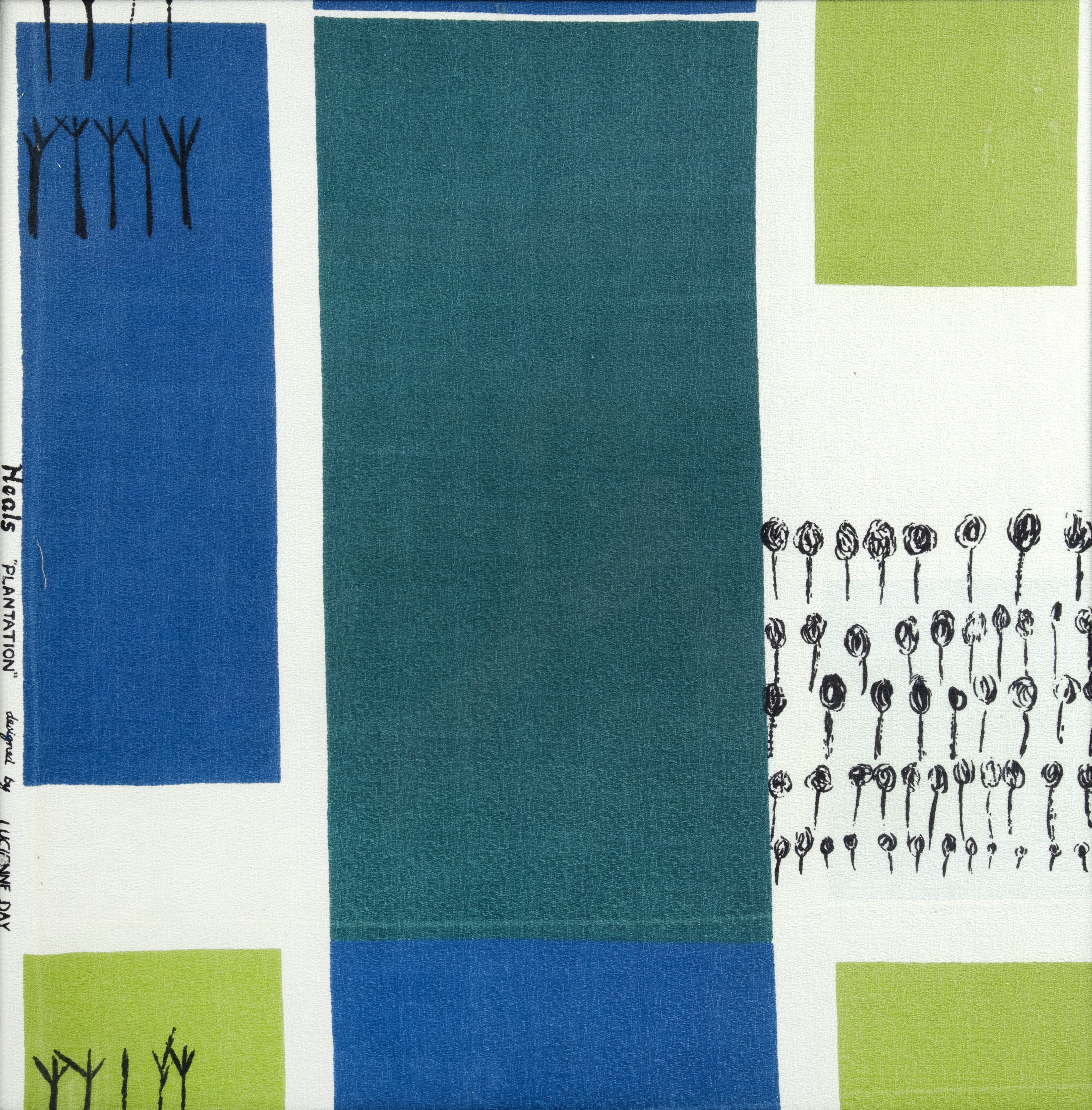 Lucienne Day (1917-2010) for Heals Plantation, designed in 1958 two screen printed cotton textiles - Bild 4 aus 7