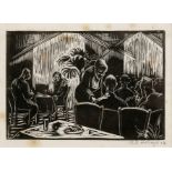 Edith Holroyd (Early 20th Century) The Restaurant, 1924 signed and dated in pencil (in the margin)