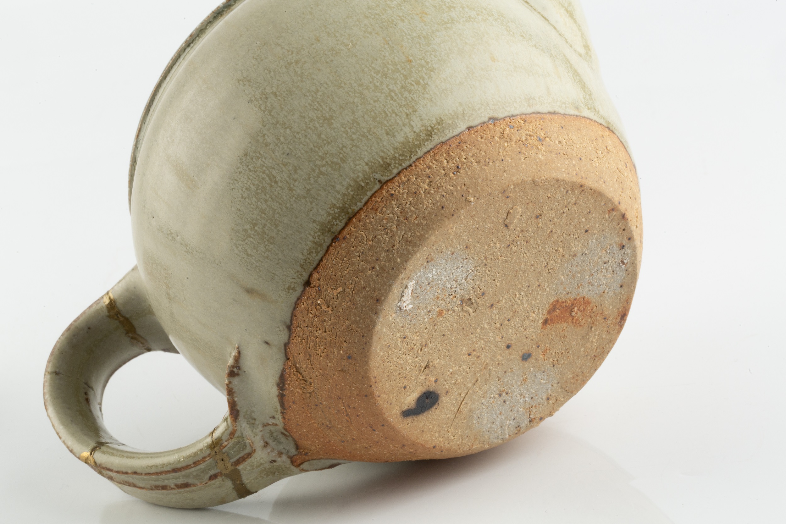 Richard Batterham (1936-2021) Teapot stoneware, light green ash glaze 13.5cm high. - Image 4 of 4