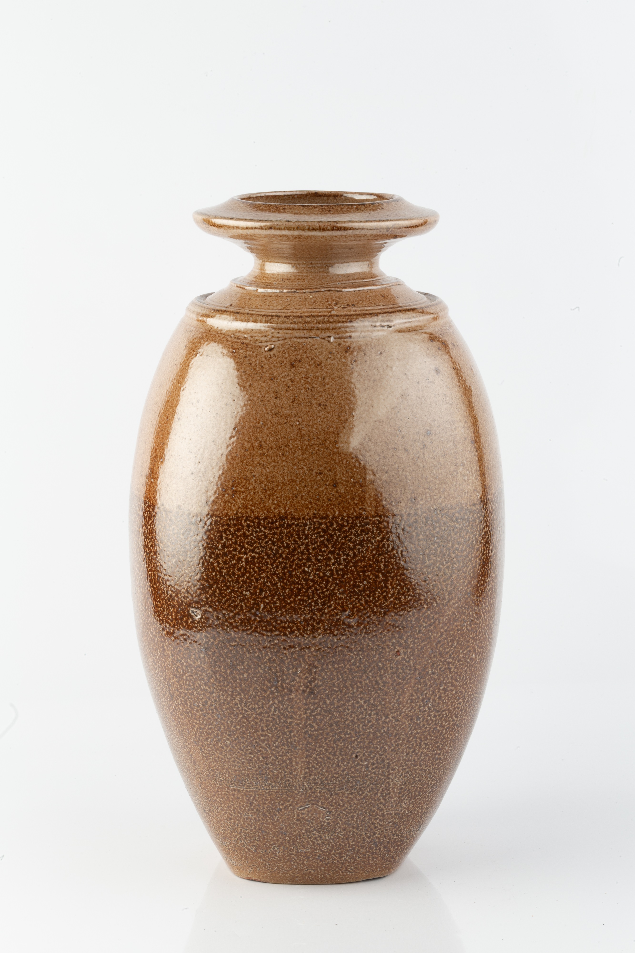 Richard Batterham (1936-2021) Vase stoneware, with two-tone salt glaze 34cm high. - Image 2 of 4