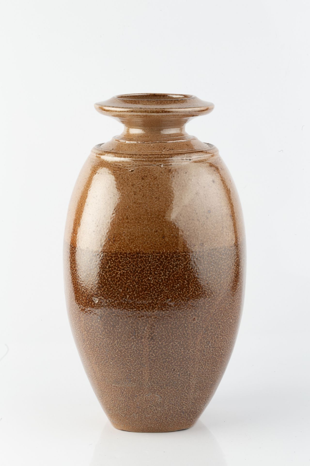 Richard Batterham (1936-2021) Vase stoneware, with two-tone salt glaze 34cm high. - Bild 2 aus 4