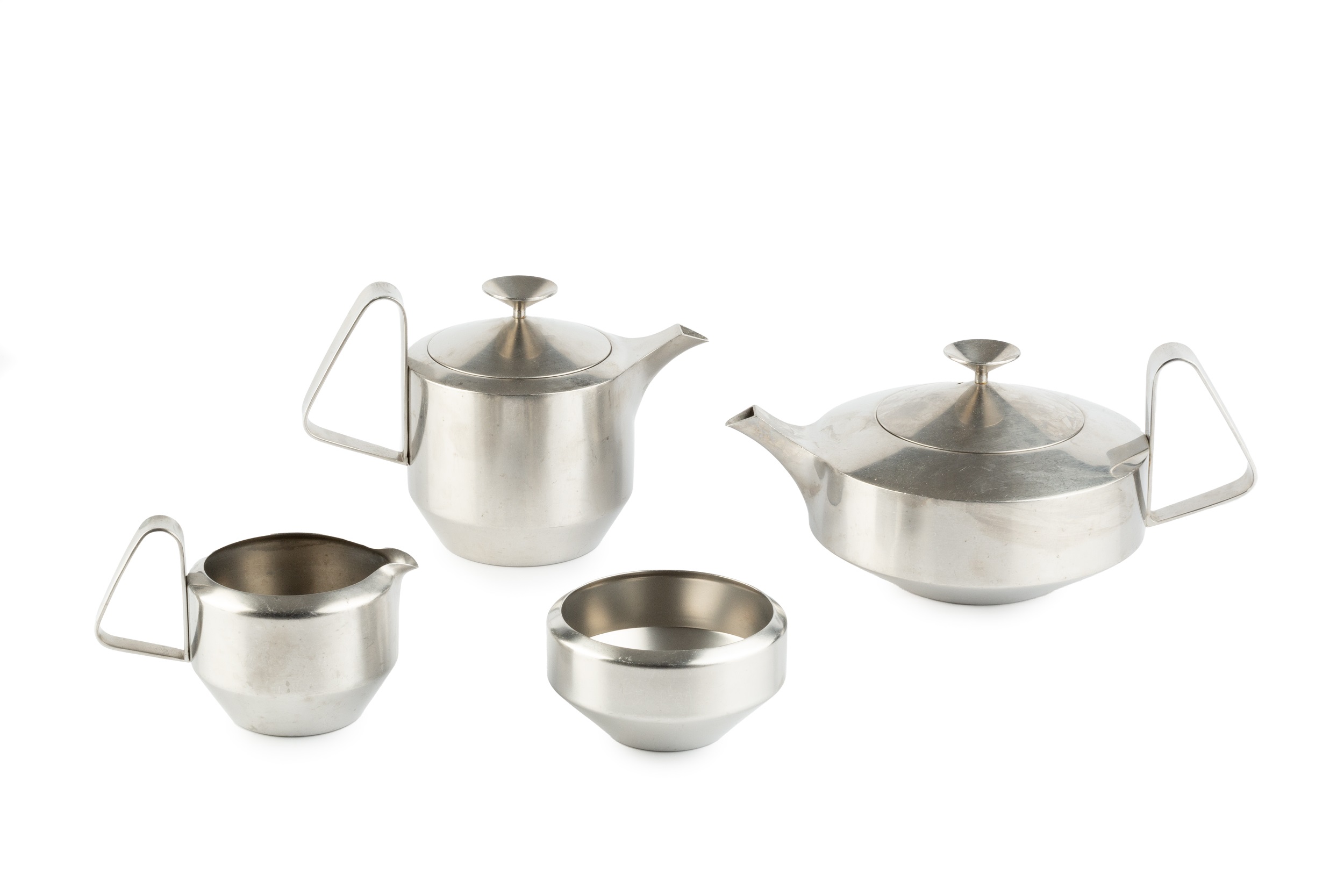 Robert Welch for Old Hall Alveston tea set stainless steel manufacturer's marks teapot 27cm