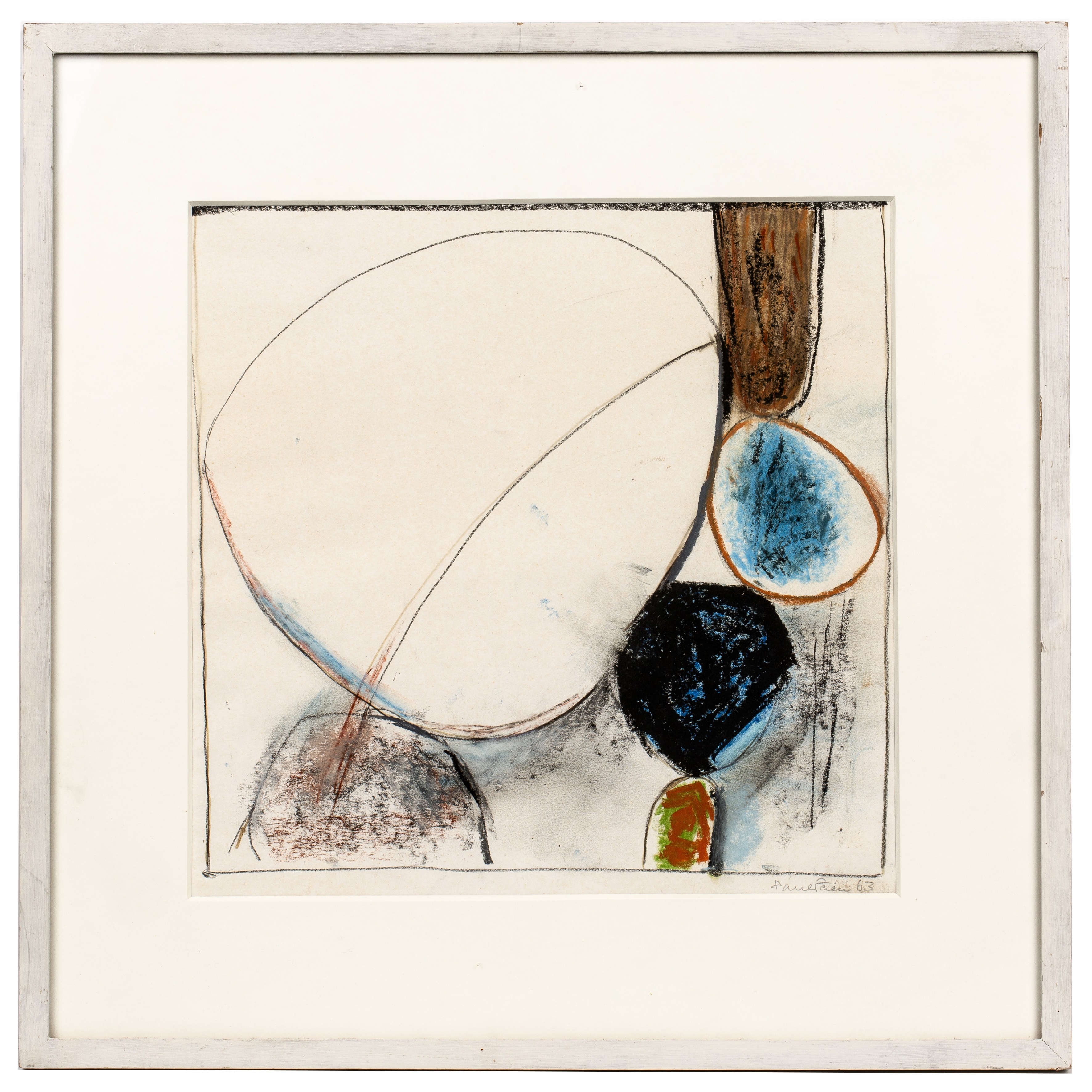 Paul Feiler (1918-2013) Dissected Oval, 1963 signed and dated (lower right) pastel on paper 30 x - Image 2 of 12