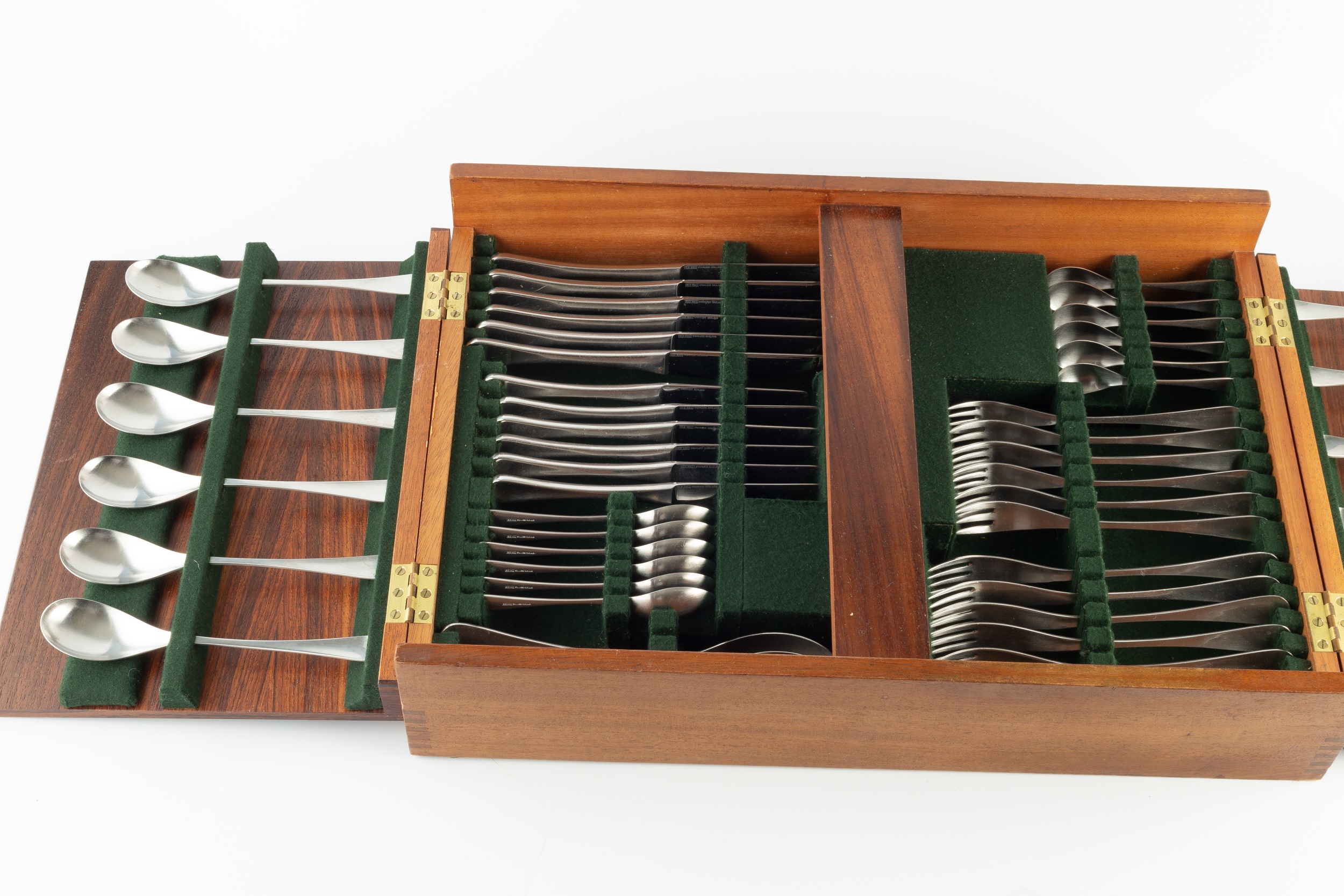 Robert Welch (1929-2000) for Old Hall Alveston pattern canteen of cutlery, c.1960s comprising: table