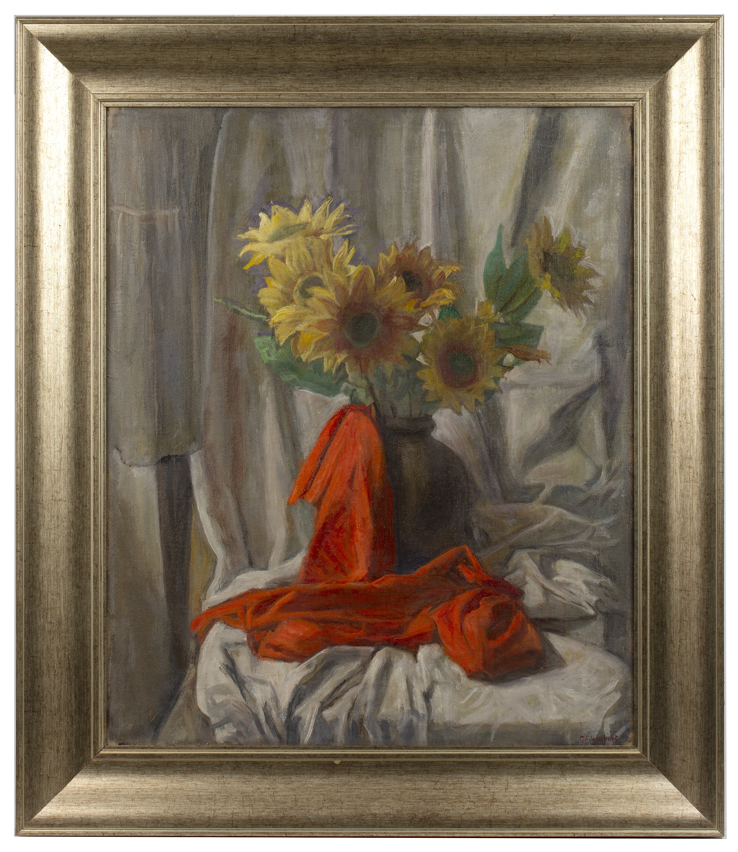 George Weissbort (1928-2013) Daffodils signed (lower right) oil on board 72 x 60cm. - Image 2 of 3