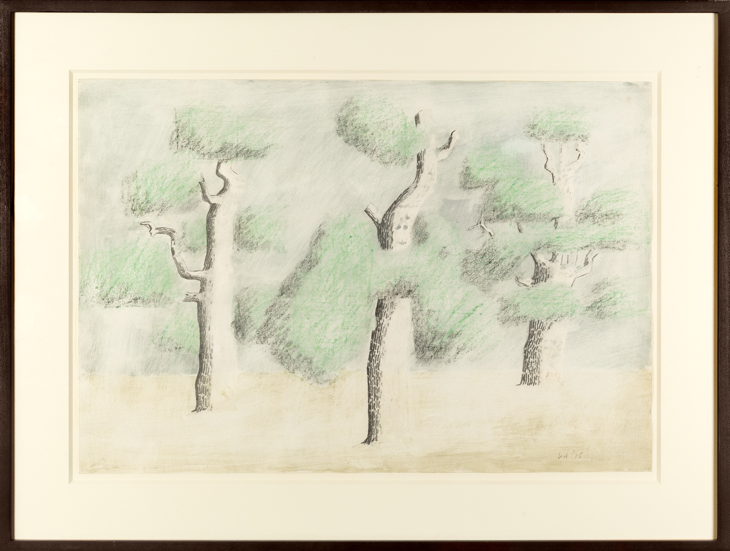 Kenneth Armitage (1916-2022) Three Trees with White Trunks, 1975 signed with initials and dated in - Bild 2 aus 3