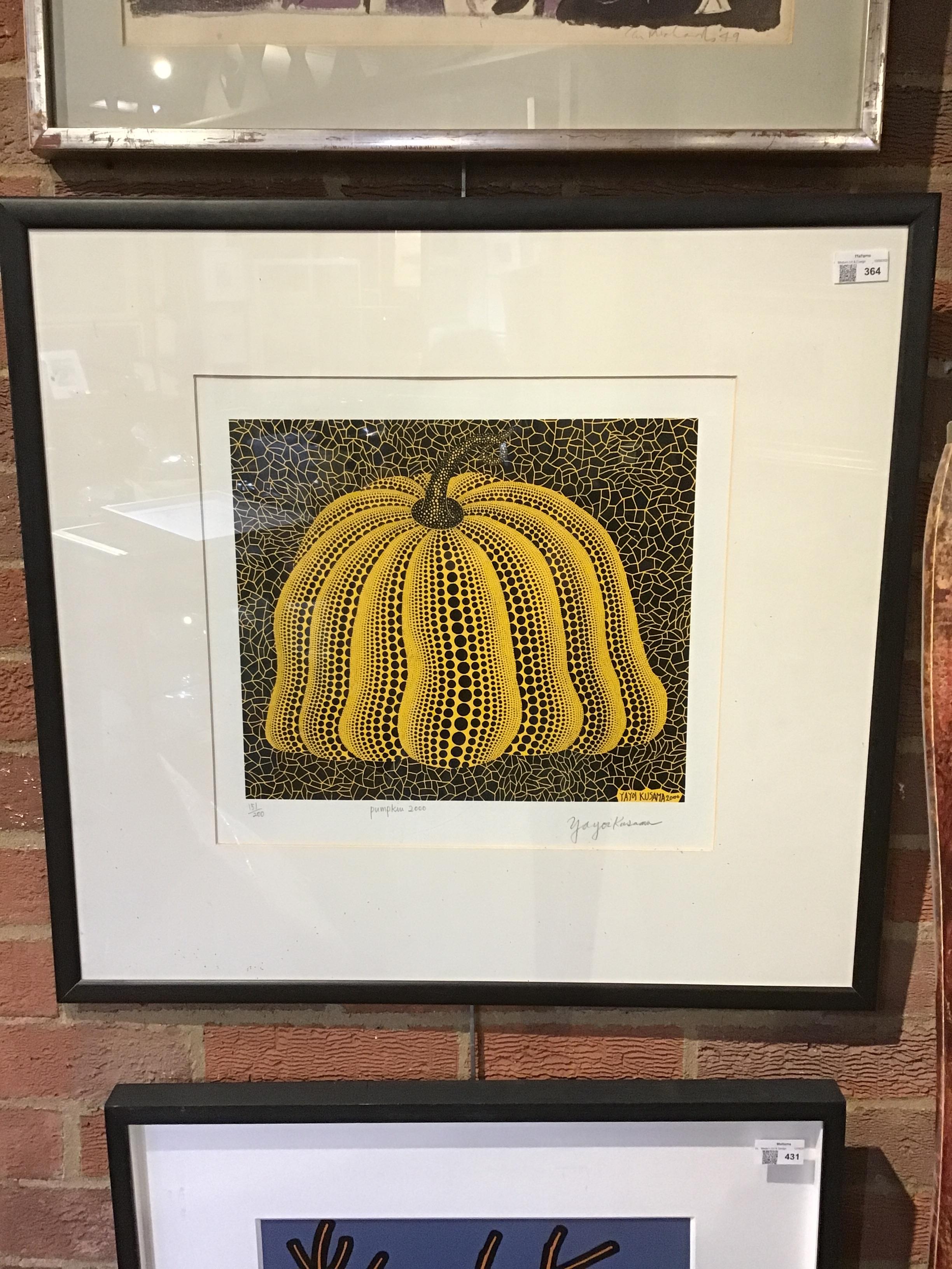 Yayoi Kusama (b.1929) Pumpkin 2000 (Yellow), 2000 151/200, signed, titled, and numbered in pencil ( - Image 2 of 4