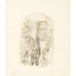 Prunella Clough (1919-1999) Workers, circa 1960 two drawings each signed in pencil (lower) mixed