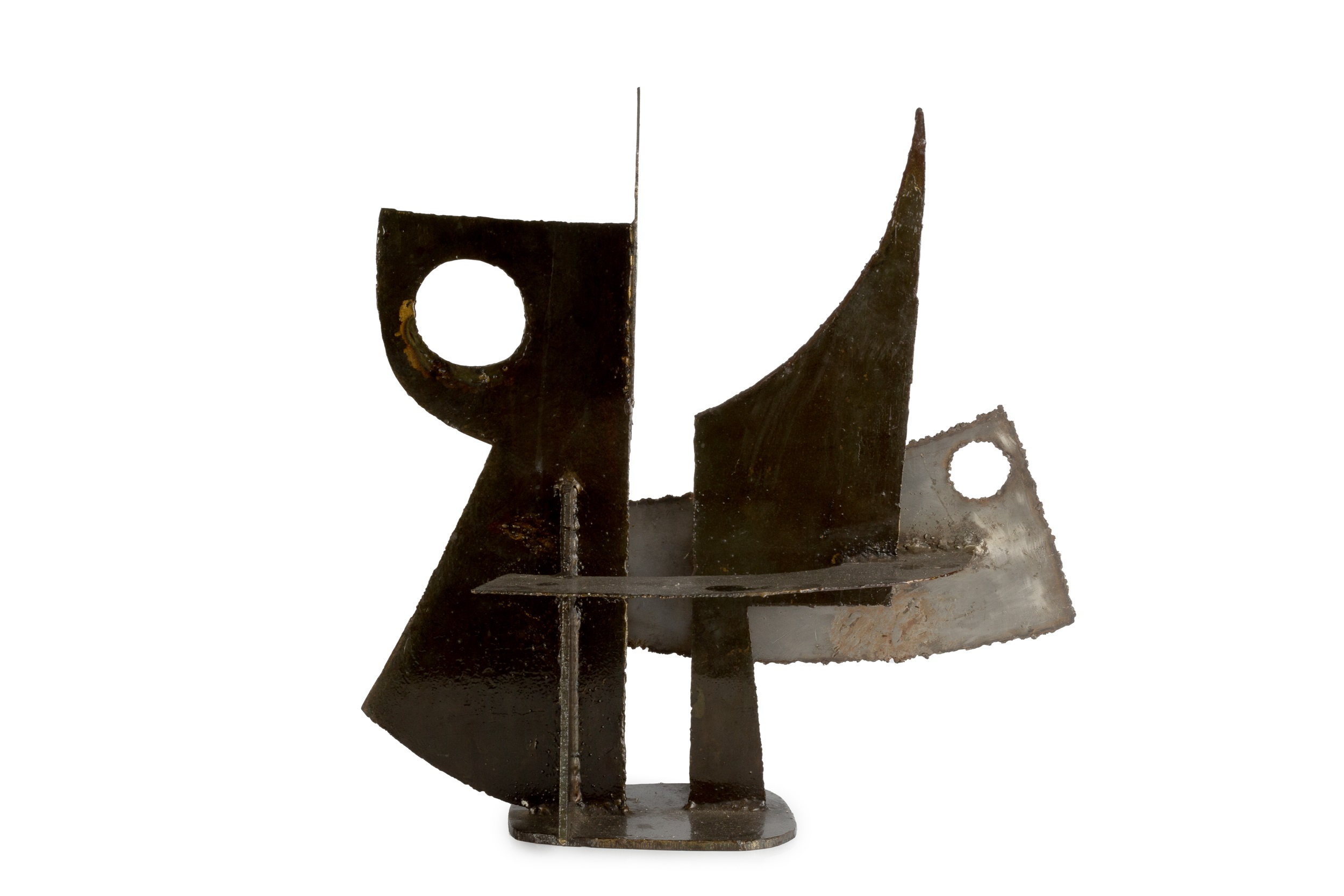 Berto Lardéra (1911-1989) Untitled, circa 1970 steel and iron welded sculpture 57cm high, 52cm wide. - Image 3 of 5