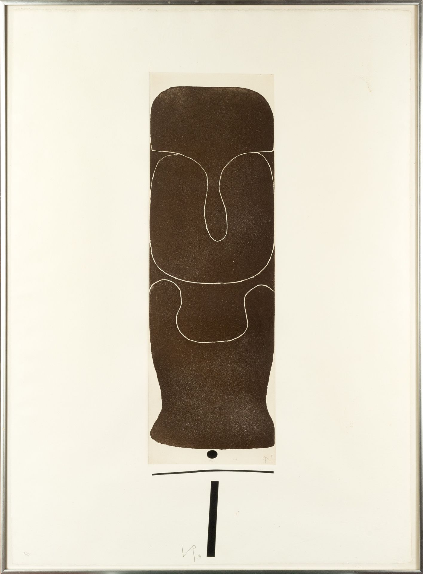 Victor Pasmore (1908-1998) Brown Image, 1974 17/60, signed, dated, and numbered in pencil (in the - Image 2 of 3